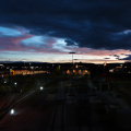 Sonnenuntergang am Bahnhof Tübingen